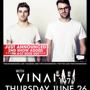 Chainsmokers at Ruby Skye Thursday June 26 Show Preview