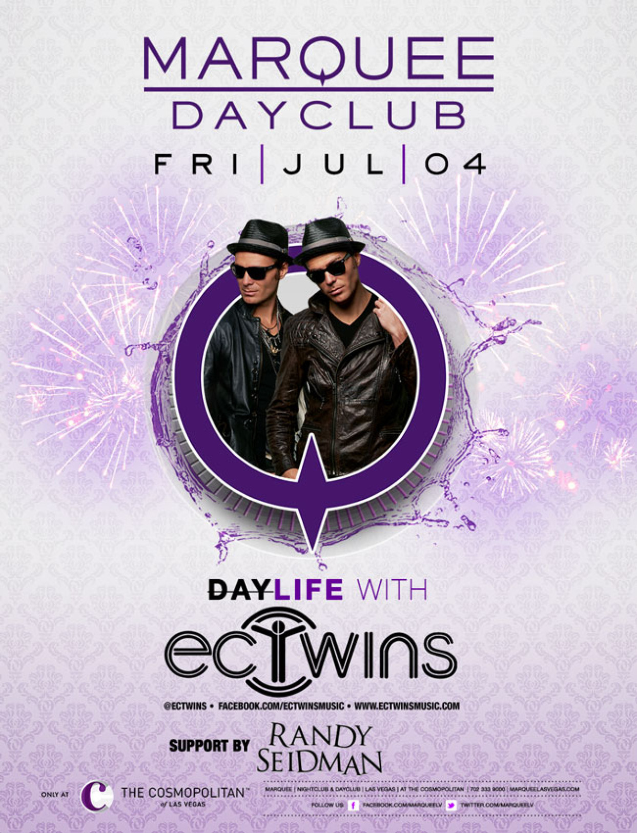 EC Twins at Marquee Dayclub July 4th