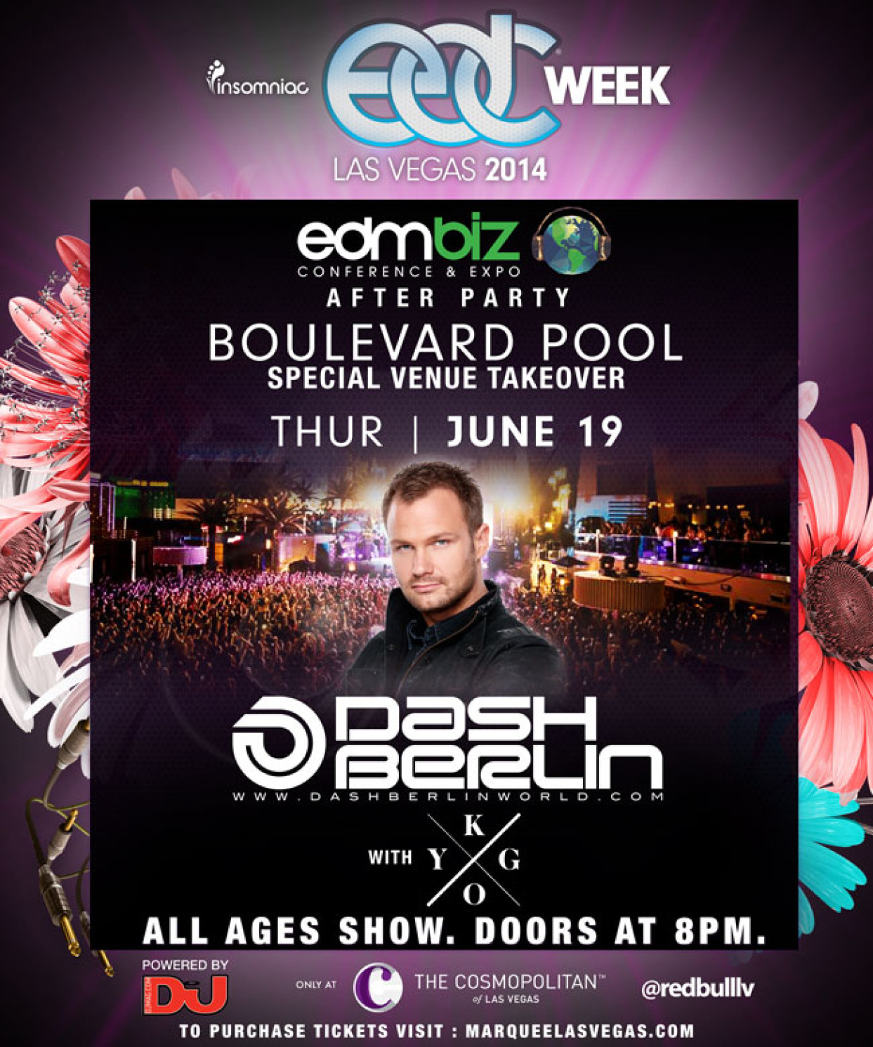 Dash Berlin at Boulevard Pool at the Cosmo – Thursday Night June 19th