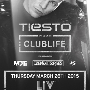 Tiesto at LIV March 26 – Preview